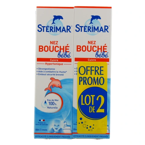 Stérimar Nez Bouché Bébé Spray Hypertonique Cuivre