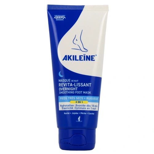 Akileïne Masque de Nuit Revita-Lissant Pieds Très Secs