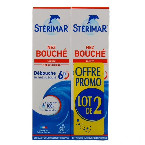 Stérimar Nez Bouché Cuivre Hypertonique
