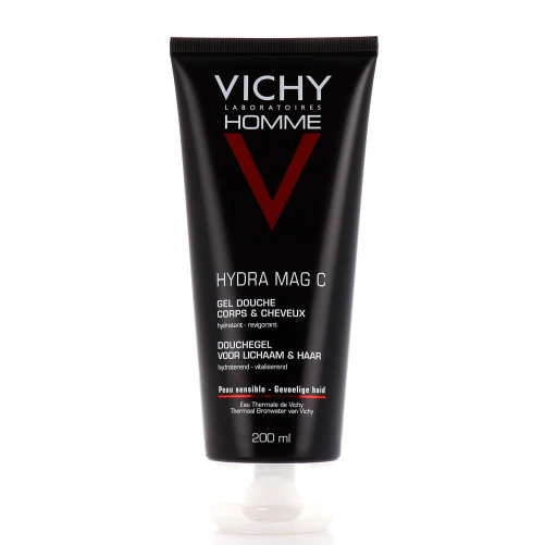 Vichy Homme Hydra Mag C Gel douche Corps et cheveux