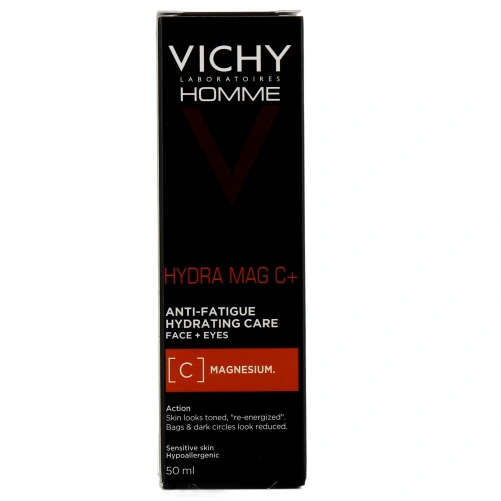 Vichy Homme Hydra Mag C+ Soin Hydratant Anti-Fatigue