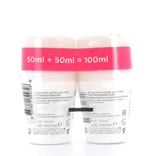 Vichy Déodorant Anti-Transpirant 48h Peau Sensible