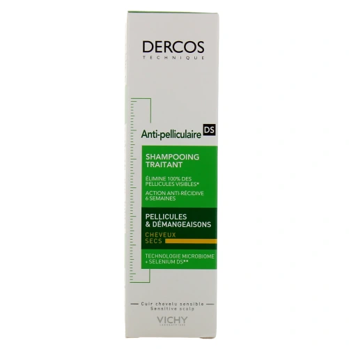Dercos Shampooing Anti-Pelliculaire Traitant Cheveux Secs