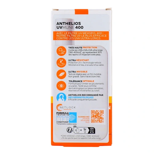 Anthelios UVMune 400 Fluide Solaire Invisible SPF 50+