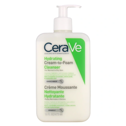 CeraVe Crème Moussante Nettoyante Hydratante