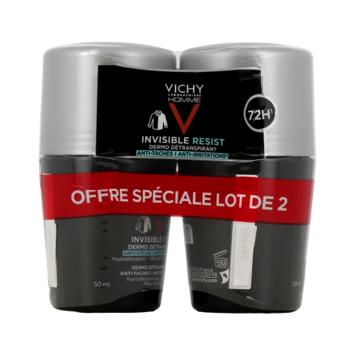 Vichy Homme Déodorant Invisible Resist Dermo Détranspirant 72h