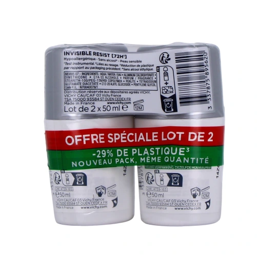 Vichy Déodorant Invisible Resist 72h Dermo Détranspirant