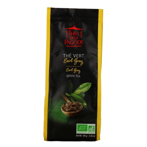 Thés de la Pagode Thé Vert Earl Grey Bio