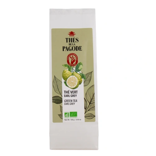Thés de la Pagode Thé Vert Earl Grey Bio
