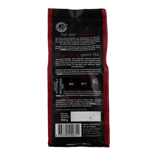 Thés de la Pagode Thé Vert Cerise Givrée Bio
