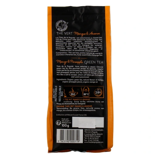 Thés de la Pagode Thé Vert Mangue Ananas