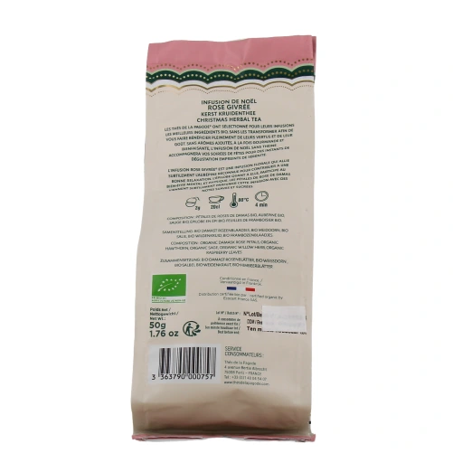 Thés de la Pagode Infusion de Noël Rose Givrée