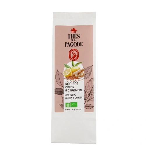Thés de la Pagode Rooibos Citron Gingembre Bio