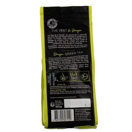 Thés de la Pagode Thé Vert du Dragon Bio