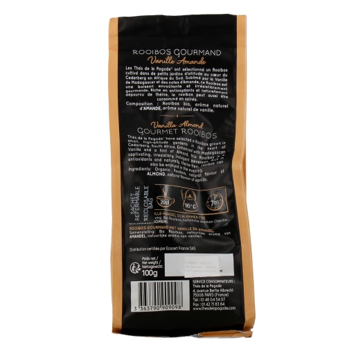 Thés de la Pagode Rooibos Gourmand Vanille Amande Bio
