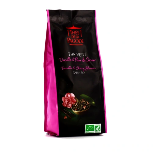 Thés de la Pagode Thé Vert Vanille & Fleur de Cerisier Bio