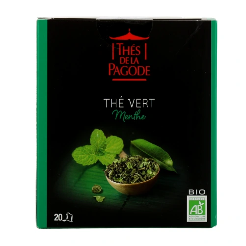Thés de la Pagode Thé Vert à la Menthe Bio