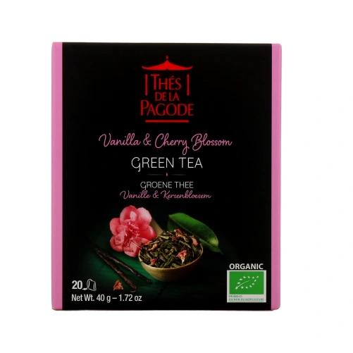 Thés de la Pagode Thé Vert Vanille & Fleur de Cerisier Bio