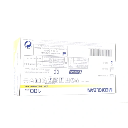 Gants d'Examens Latex Non Poudrés