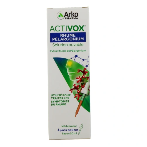 Activox Rhume Pélargonium