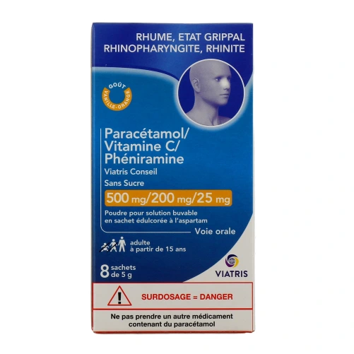 Paracétamol Vitamine C Phéniramine