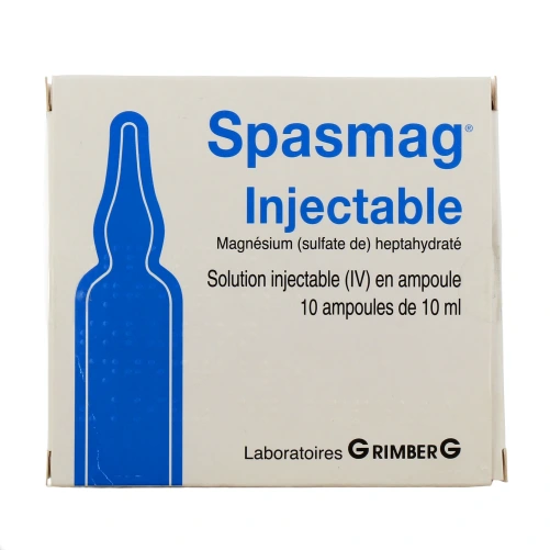 Spasmag injectable 10 ampoules de 10ml