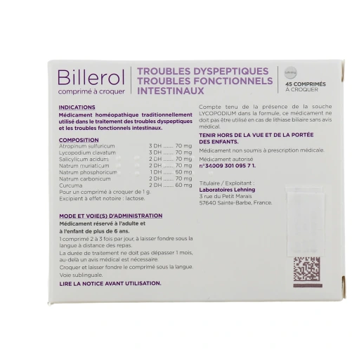 Lehning Billerol Troubles Dyspeptiques