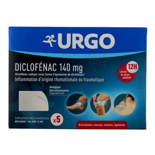 Urgo Diclofenac Emplâtres Médicamenteux 140 mg