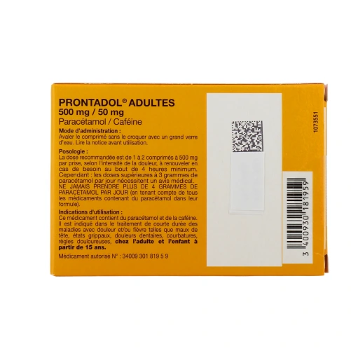 Prontadol Adultes