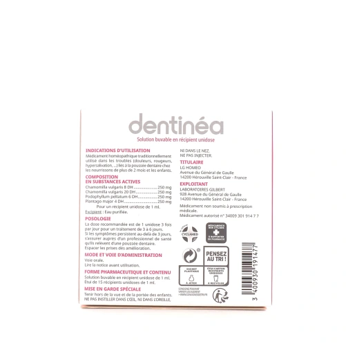 Dentinea Poussée Dentaire