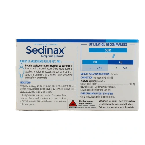 Sedinax Troubles du Sommeil