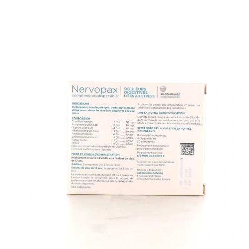 Lehning Nervopax Douleurs Digestives liées au Stress