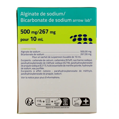 Alginate de Sodium Bicarbonate de Sodium