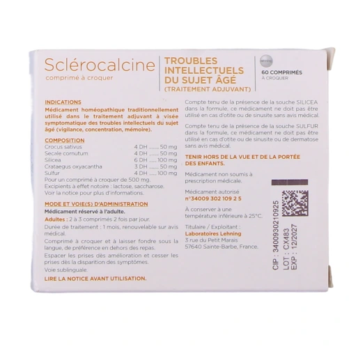 Lehning Sclérocalcine