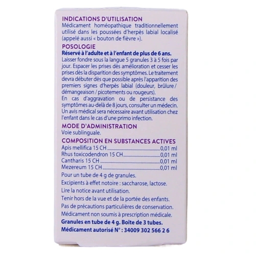 Boiron Labiameo Herpès Labial