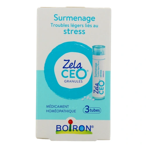 Boiron ZelaCEO Surmenage et Stress Granules
