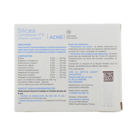 Silicea Acné Complexe N°11