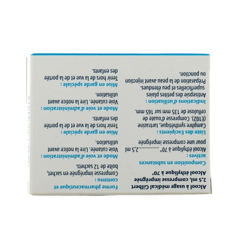 Gilbert Compresses d'alcool