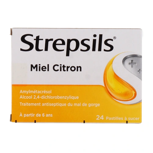 Strepsils pastilles miel citron