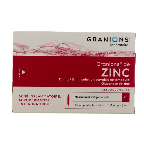 Granions de zinc