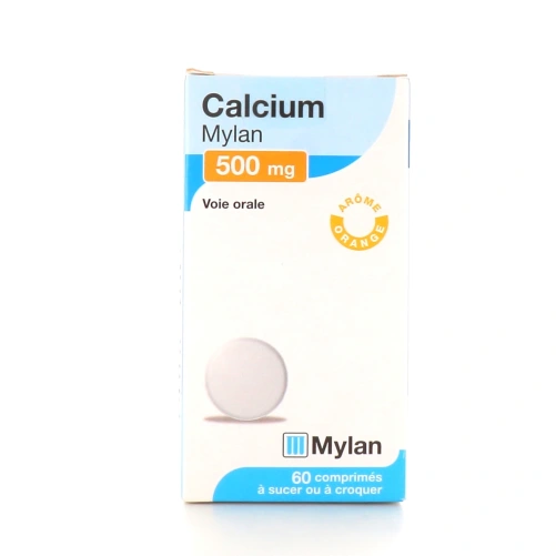 Calcium 500 mg Mylan Comprimés à sucer ou à croquer
