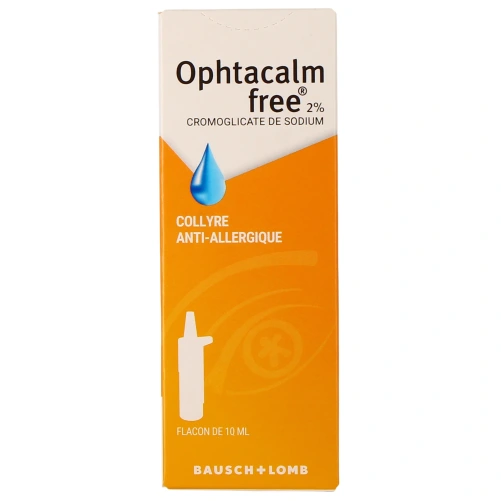 Ophtacalm Free 2% Collyre Anti-Allergique