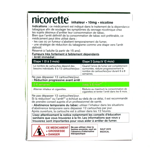 Nicorette inhalateur