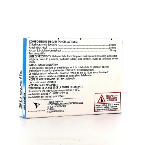 Strepsils Lidocaine pastilles