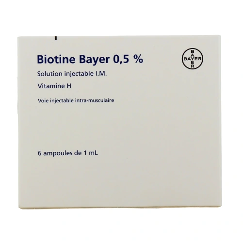 Biotine 0,5% 6 ampoules