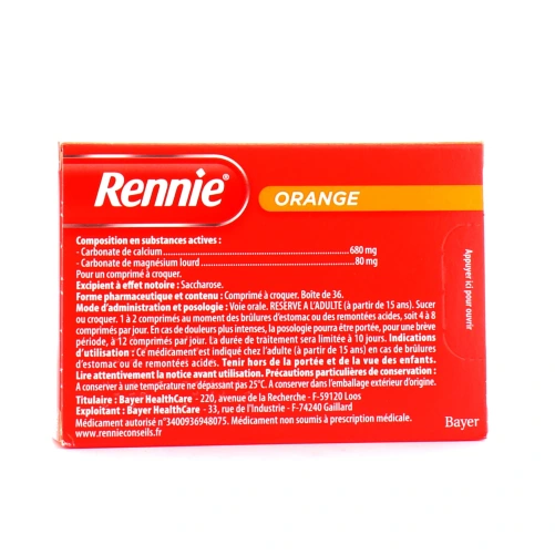 Rennie - Remontées acides et brûlures d'estomac