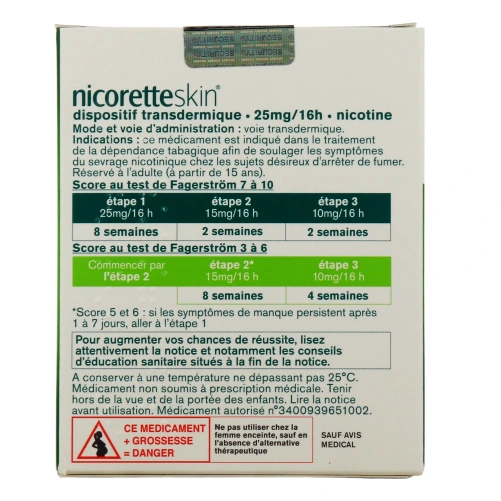 NicoretteSkin Patchs Transdermiques