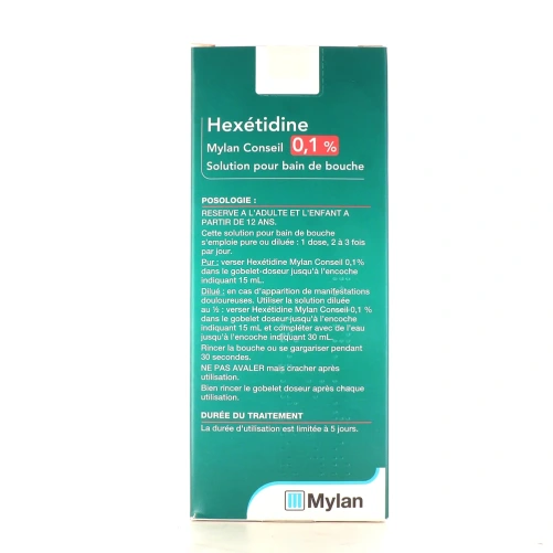 Hexetidine 0,1% Mylan 400 ml
