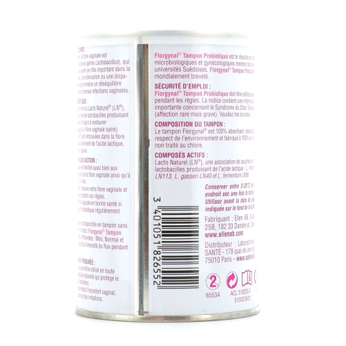 Saforelle Florgynal Tampon Probiotique Normal Applicateur Compact x9