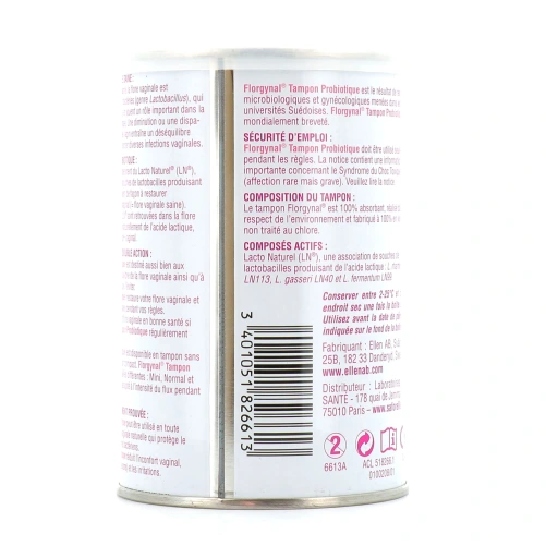 Saforelle Florgynal Tampon Probiotique Super avec Applicateur Compact x9